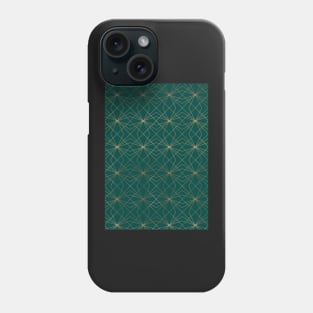 Emerald & Copper Geo Lines Phone Case