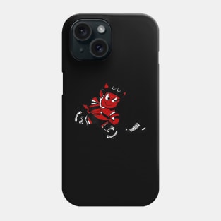 Devils Cartoon Graphic Cute Ice Hockey Player Youth Adult NJ Phone Case