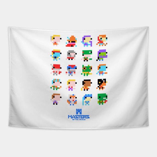 Pixel Motu Tapestry by 8sqr