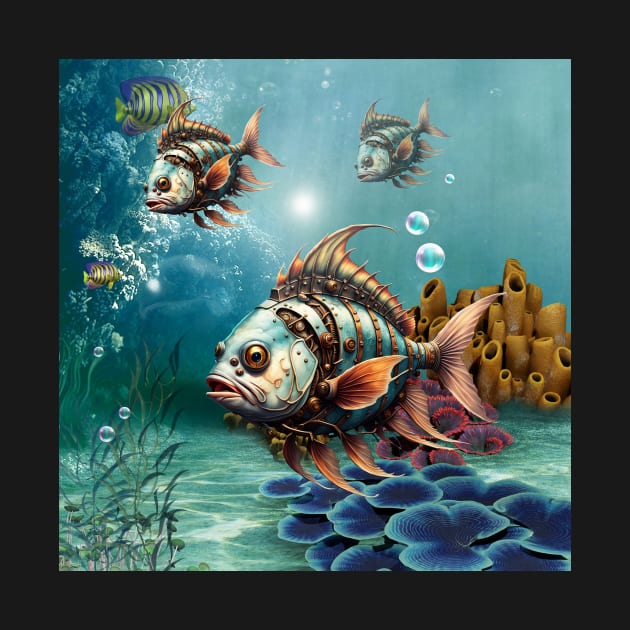 Stunning fantasy steampunk fish by Nicky2342