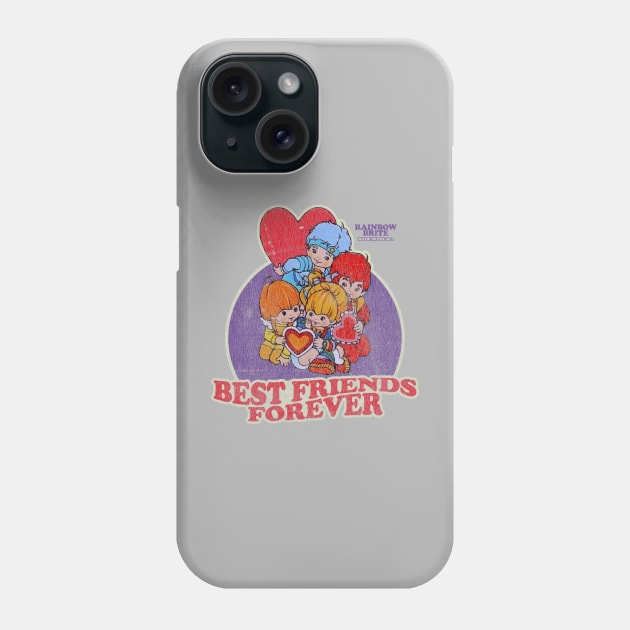 Best Friends Forever Rainbow Brite Distressed Phone Case by Tangan Pengharapan