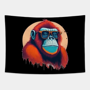 Orangutan in sunglasses Tapestry