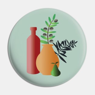 Boho Terracotta Pottery Pin