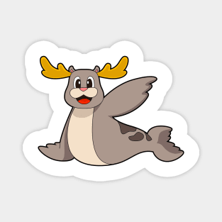 Seal Reindeer Magnet