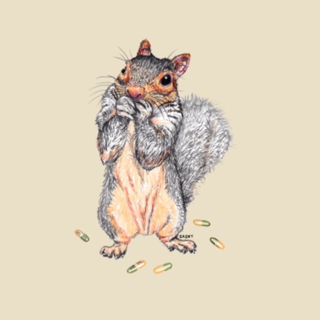 Discover Anxious - Squirrel - T-Shirt