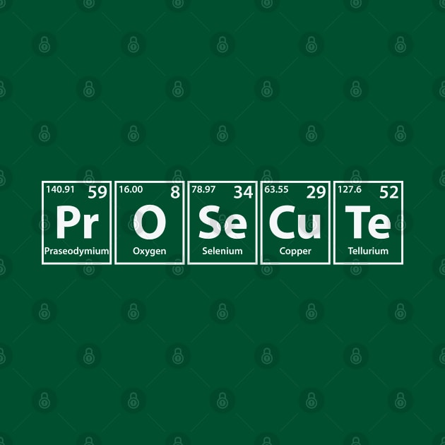 Prosecute (Pr-O-Se-Cu-Te) Periodic Elements Spelling by cerebrands