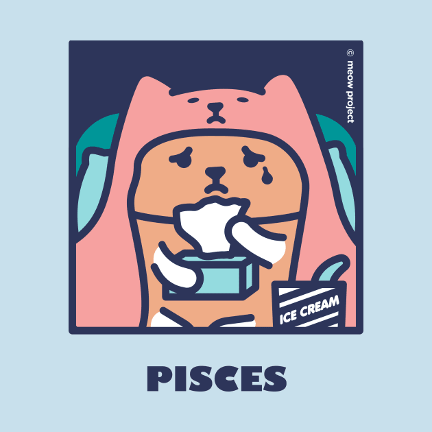 Quarantine Cat Zodiac Signs: Pisces cat by meowproject