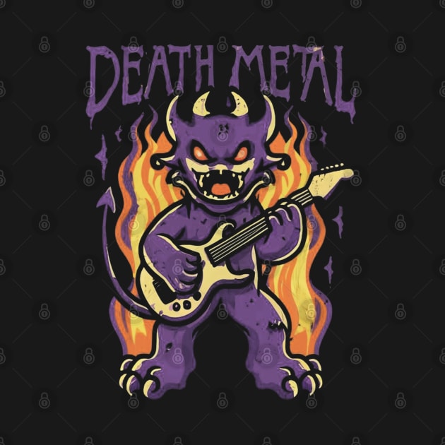 Death Metal Satanic Baphomet Cat by Aldrvnd