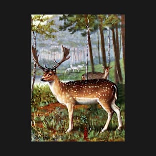 Deer Colorful Vintage T-Shirt