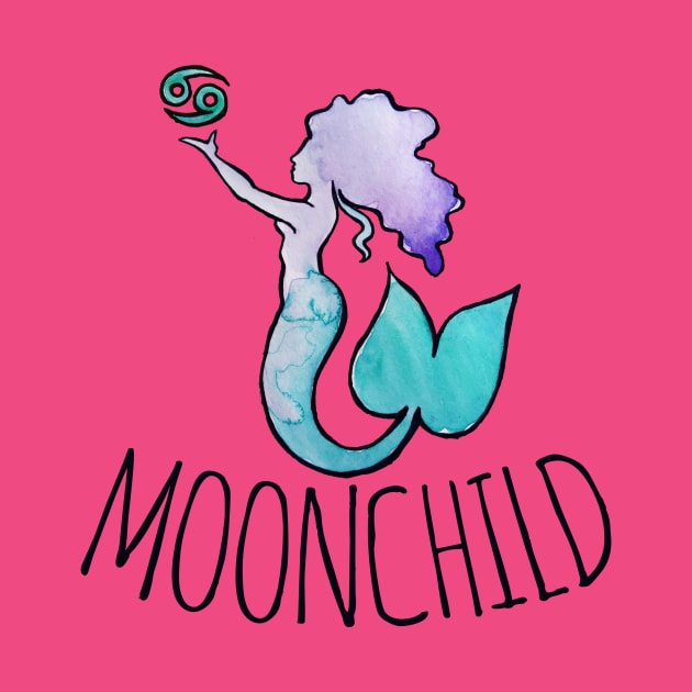 Moonchild Cancer Astrology Mermaid by bubbsnugg