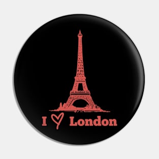 I Love London Pin