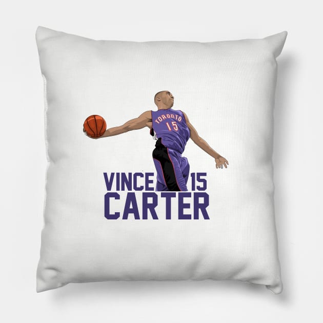 Vince Carter Pillow by Sgt_Ringo