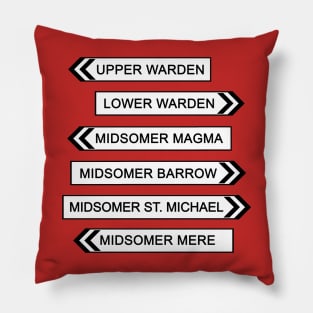 Midsomer Signs (4) Pillow