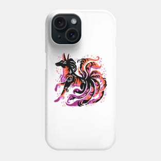 Lesbian Flag Kitsune Phone Case