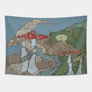 Swamp Dragons Tapestry