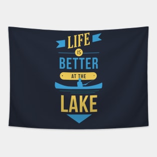 Life Is Better at the Lake // Lake Life Quote Tapestry