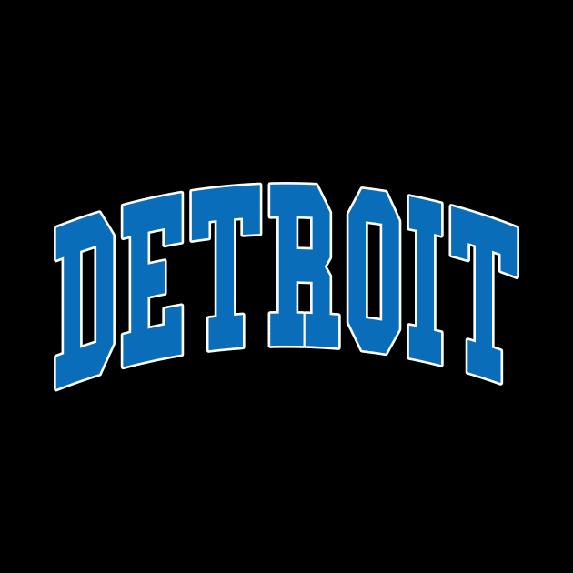 Detroit - college university font letters text word football basketball baseball softball volleyball hockey love fan player christmas birthday gift for men women kids mothers fathers day dad mom vintage retro by Fanboy04