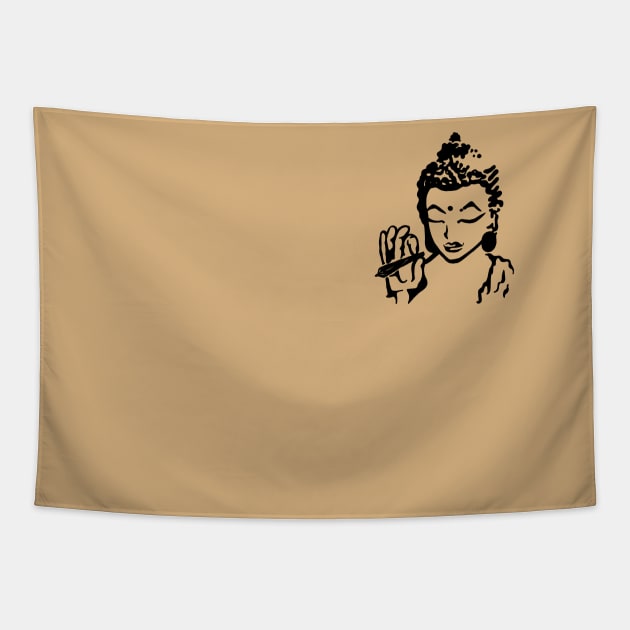 Buddha Was A Stoner T-Shirt Tapestry by iCECREVM