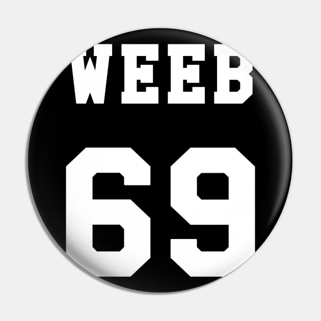 Weeb Stuff Weeaboo Trash Anime Merch Gift Pin by Alex21