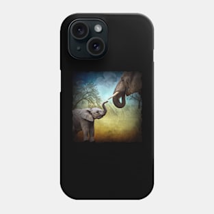 Elephant Mother And Baby Phone Case