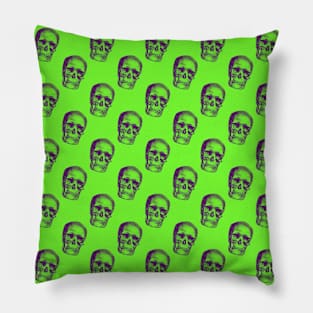 Bright Halloween Skull Pattern Pillow