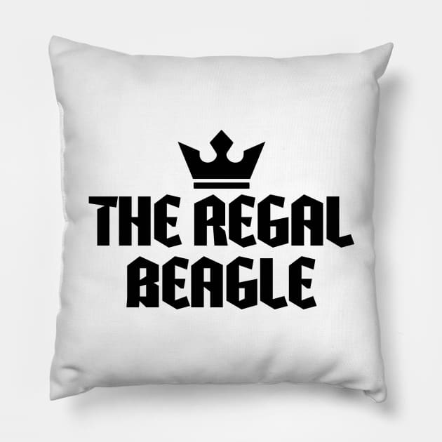 The regal beagle Pillow by Recovery Tee