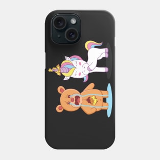 Teddy and Unicorn Phone Case