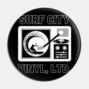 Surf City Vinyl Records Pin