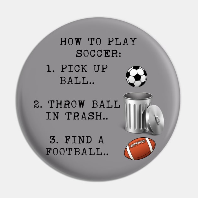 Soccer instructions Pin by ArmChairQBGraphics