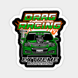 EXTREME DRAG RACE CAR Magnet