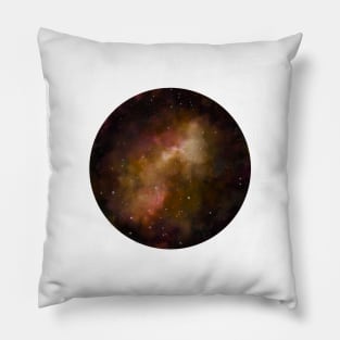 Orange galaxy Pillow