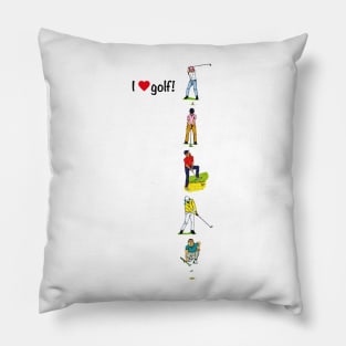 I love golf - golf players Pillow