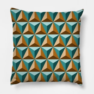 Geometric Triangles Pattern Art Pillow