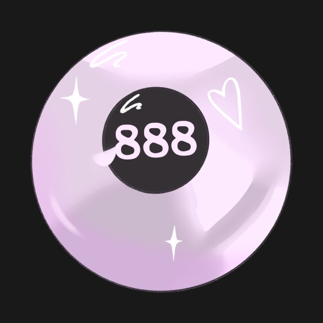 888 Angel Number Pool Ball by novembersgirl