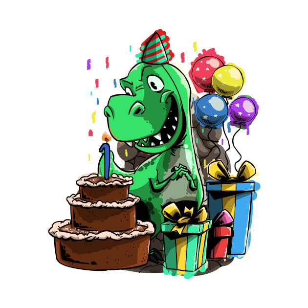 Dinosaur Birthday 1 Year Old - 1st Bday by iHeartDinosaurs