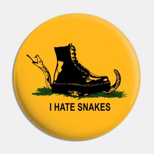 I Hate Snakes Pin