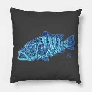 Bluebera Snapper Pillow