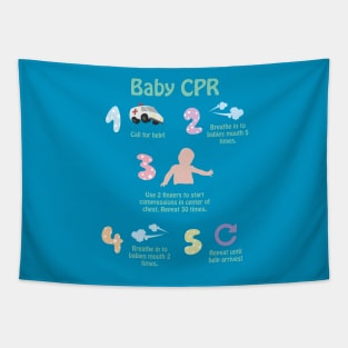 5 Steps to Baby CPR Tapestry