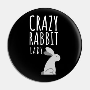 Crazy Rabbit Lady Pin