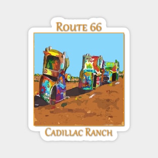 Cadillac Ranch, Route 66 Magnet