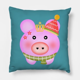 Cute christmas pig Pillow