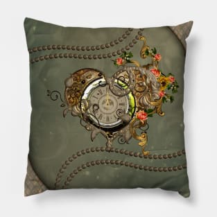 Wonderful steampunk clock Pillow