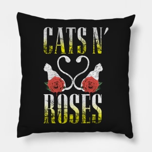 CATS AND ROSES Pillow