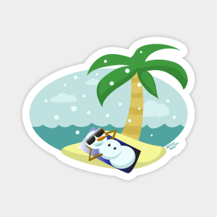 Snowman Vacation Magnet