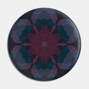 Vintage Floral Geometric Tribal Pin