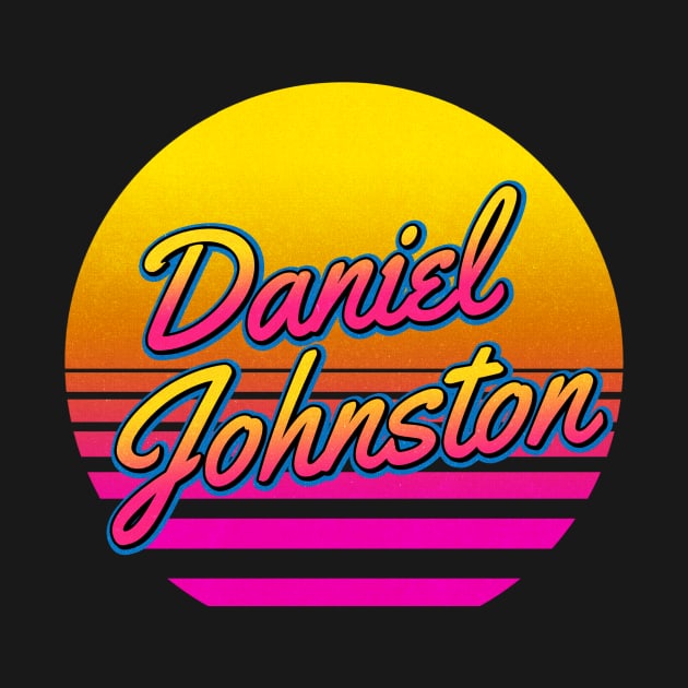 Daniel Personalized Name Birthday Retro 80s Styled Gift by Jims Birds