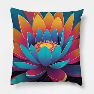 Lotus Flower Blossoming Pillow