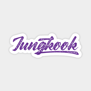 Jungkook baseball typography Magnet