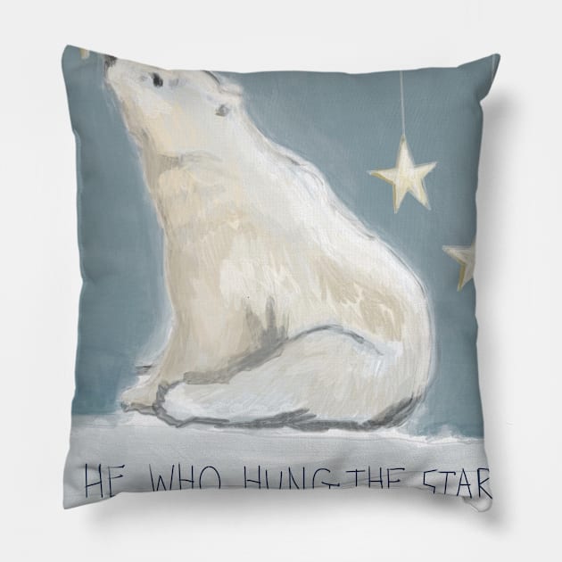 Polar Promise Pillow by The Painted Katie 