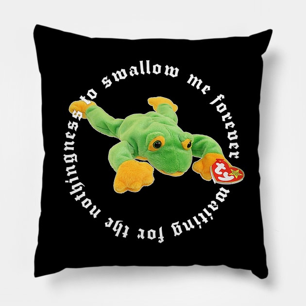 Waiting For The Nothingness / 90s kid nihilism Pillow by DankFutura